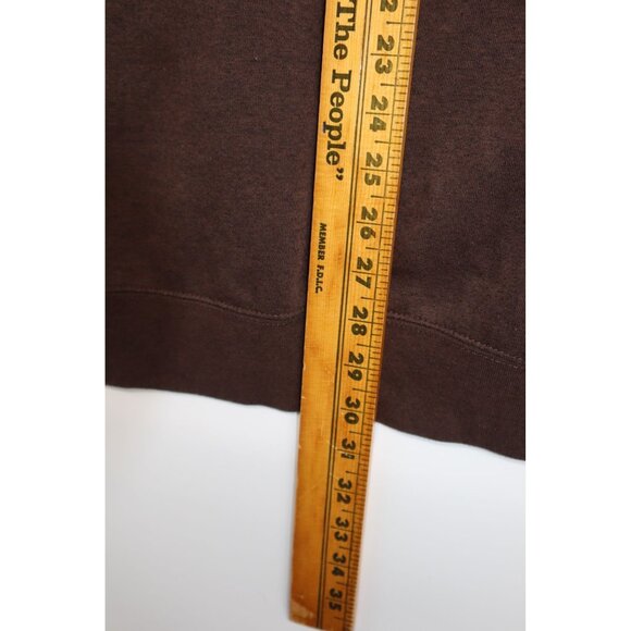 Troll Co. Brown Hoodie 3XL "Dirty Hands Clean Money" Sleeve Print Academia - Picture 10 of 11